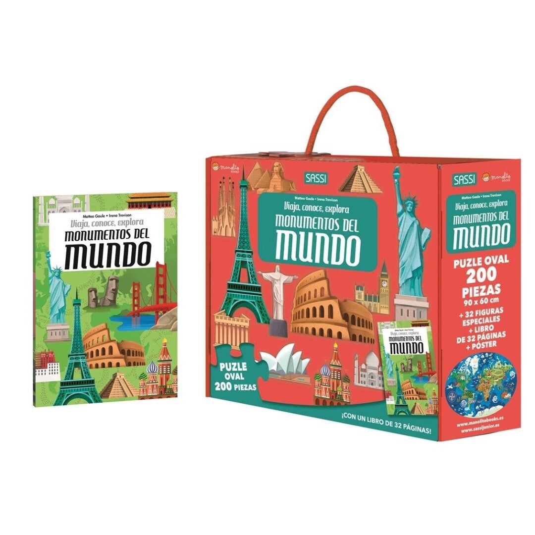 Monumentos del mundo. Viaja, conoce y explora. Rompecabeza + libro Monumentos del mundo. Viaja, conoce y explora. Rompecabeza + libro
